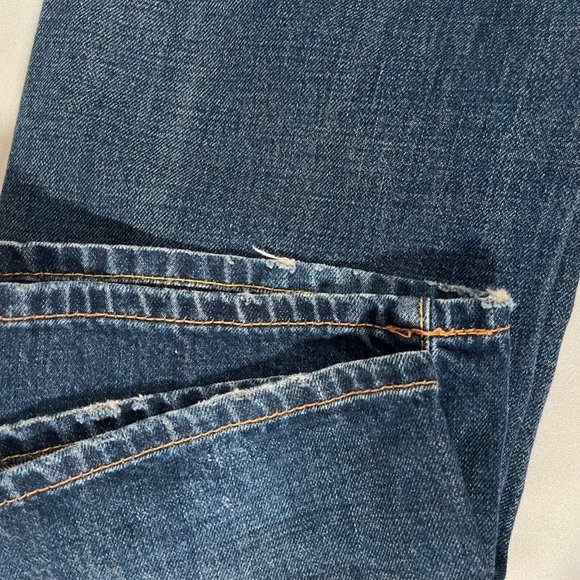 MISS SIXTY Vintage Distressed Denim Jeans Y2K Medium Dark Wash Orange Zipper 28 - Picture 5 of 16